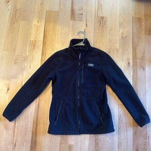 LLBean Black Fleece Full Zip Jacket XS